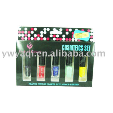 conjunto de cosméticos esmaltes dom